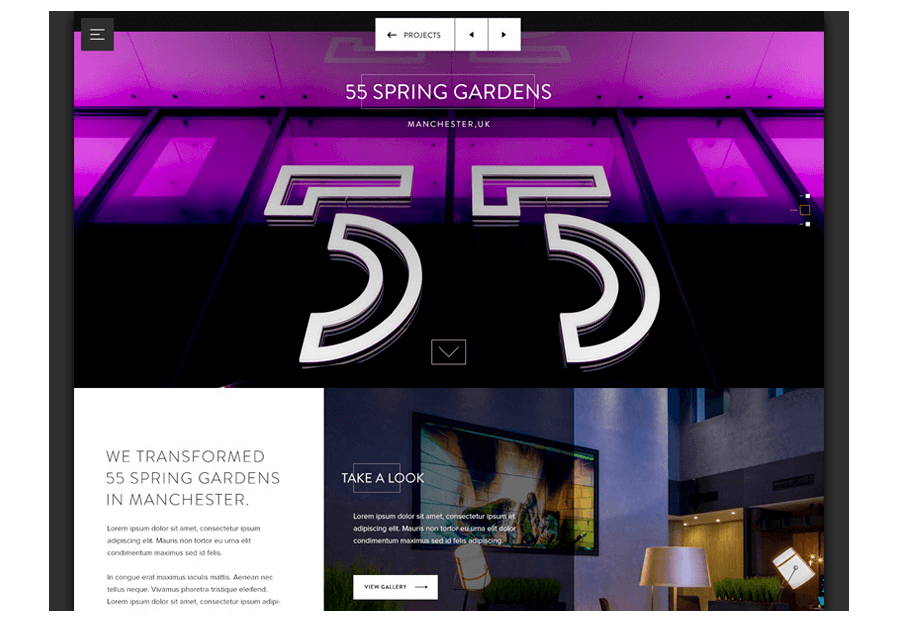 Raldenburgana created the website for construction company ARCO to present their services